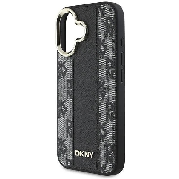 DKNY Leather Checkered Pattern Stripe MagSafe Impact Case For iPhone 16 Official - Image 7