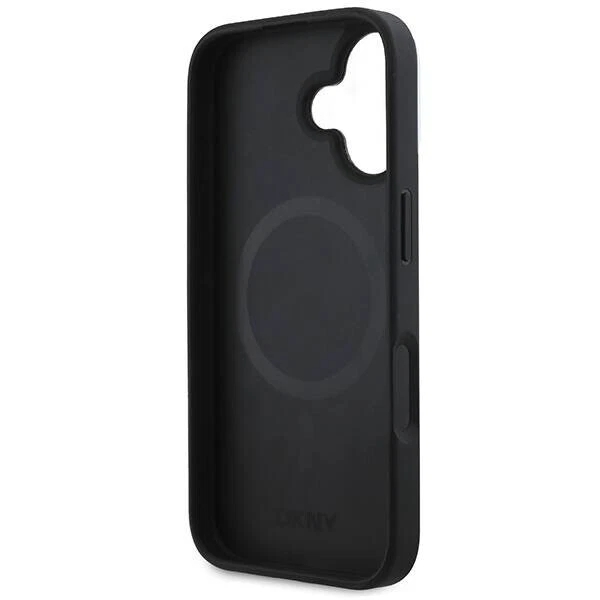 DKNY Leather Checkered Pattern Stripe MagSafe Impact Case For iPhone 16 Official - Image 8