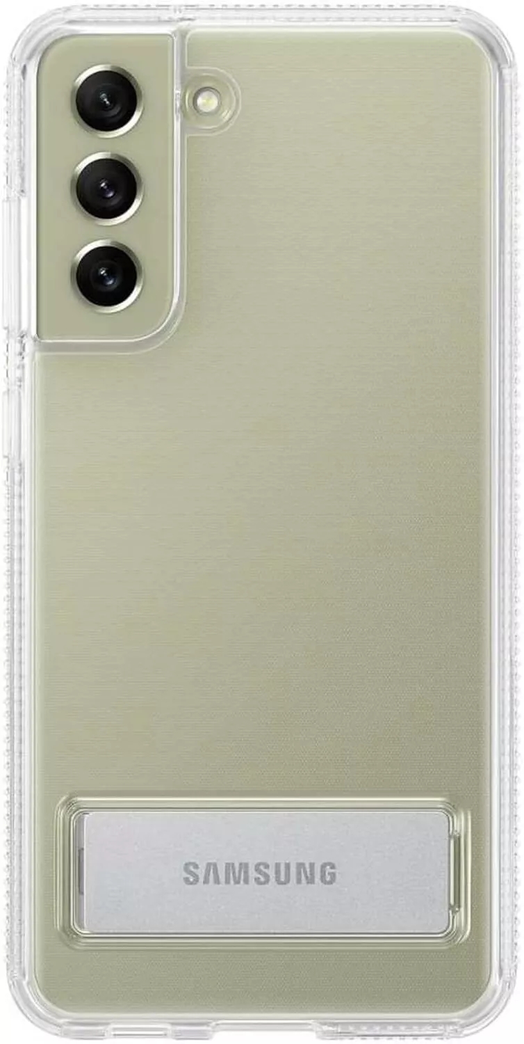 Genuine Official Samsung Galaxy S21 FE Standing Case / Cover - Clear - New - Image 2