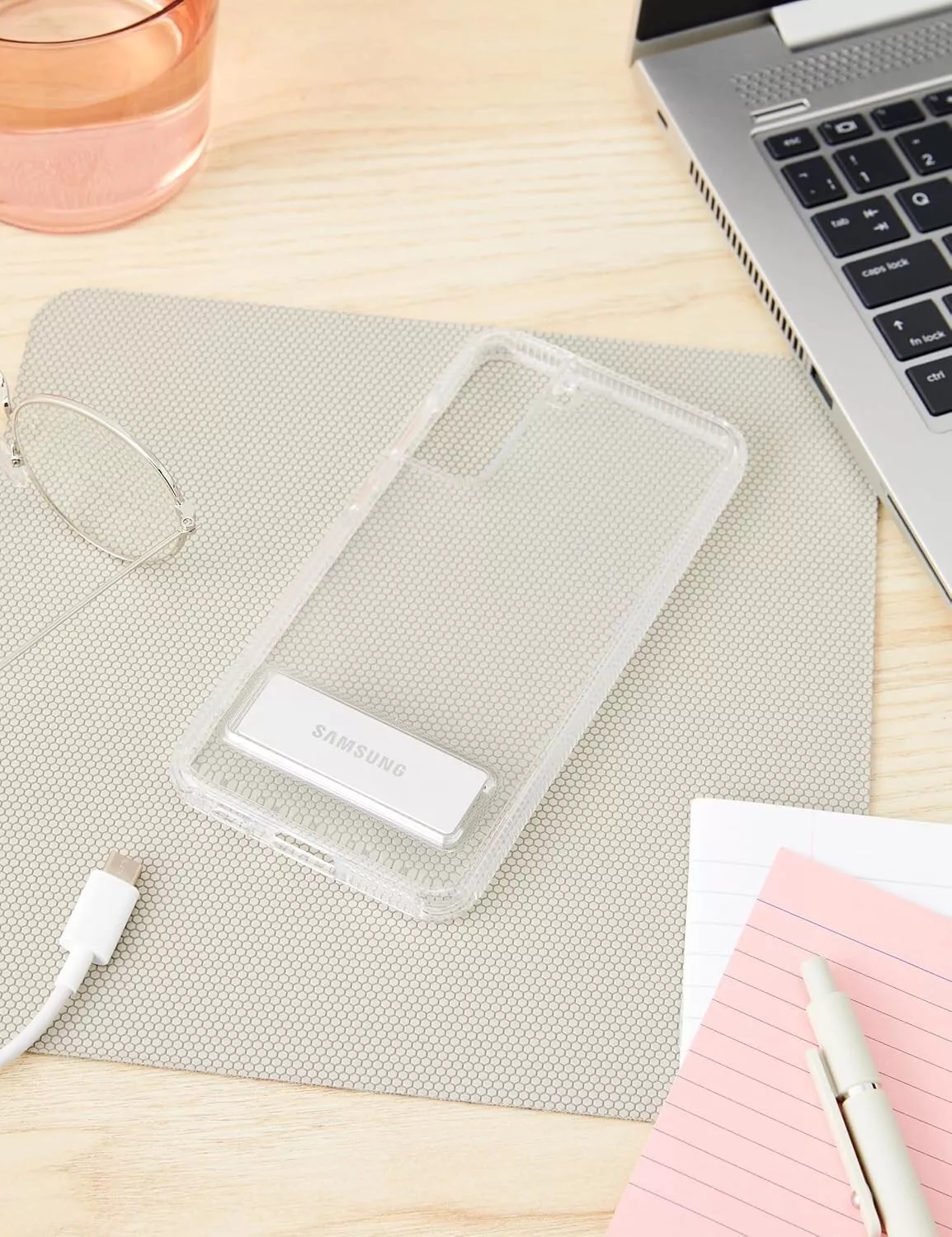 Genuine Official Samsung Galaxy S21 FE Standing Case / Cover - Clear - New - Image 7