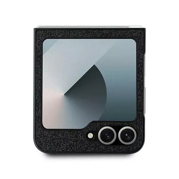 Genuine Guess Giltter 4G Metal Logo Case Cover Samsung Galaxy Z Flip 6 Black - Image 4