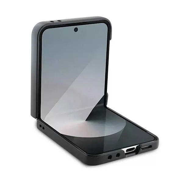 Genuine Guess Giltter 4G Metal Logo Case Cover Samsung Galaxy Z Flip 6 Black - Image 5