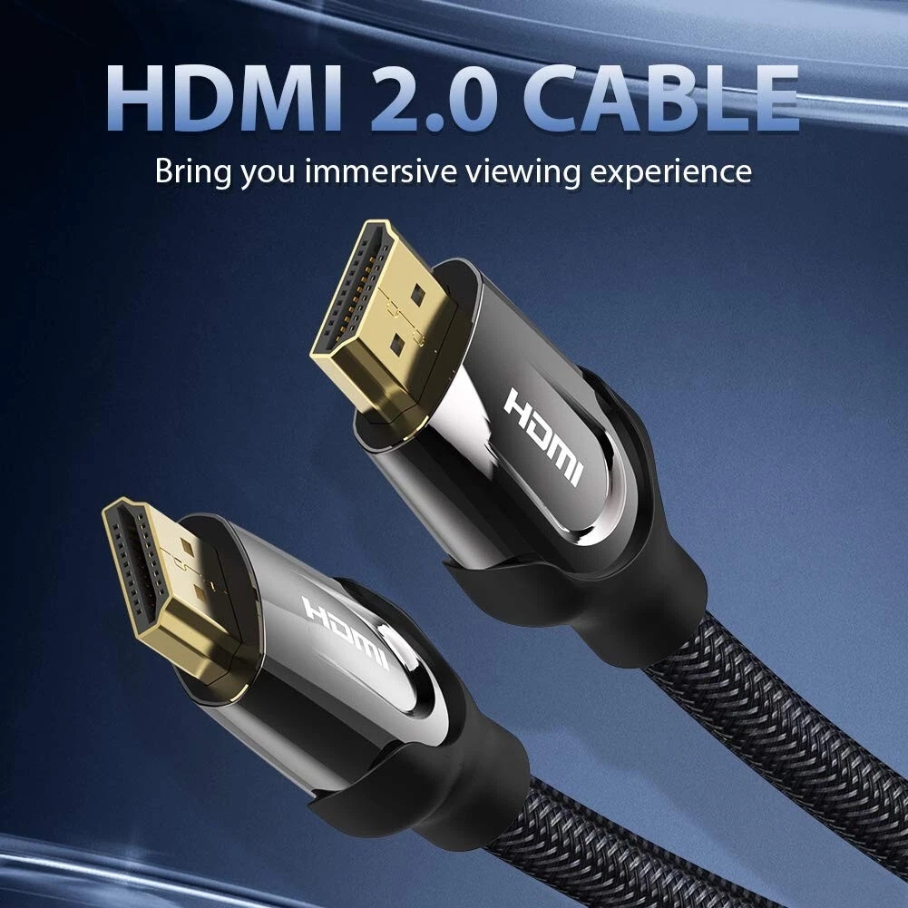4K HDMI CABLE 2.0 HIGH SPEED PREMIUM GOLD PLATED BRAIDED LEAD 2160P 3D HDTV 8m - Image 12