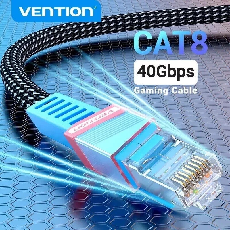 Ethernet Cable RJ45 Cat8 40GBPS Network Gaming Super Fast LAN SSTP Patch 8 Meter - Image 3