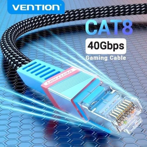 Ethernet Cable RJ45 Cat8 40GBPS Network Gaming Super Fast LAN SSTP Patch 2 Meter - Image 3