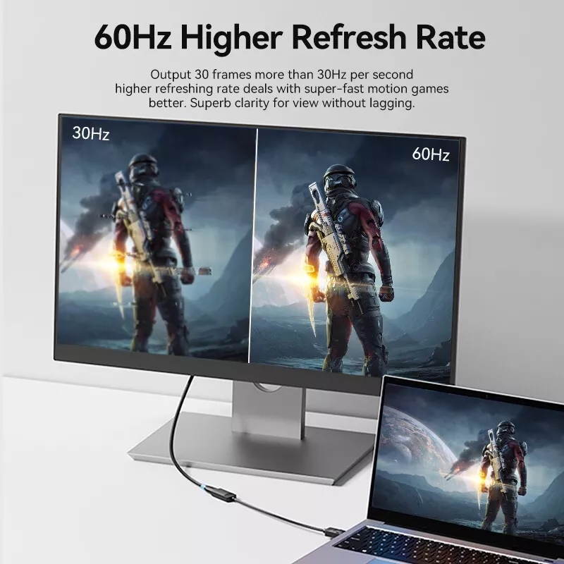 4K Display Port DP To HDMI Female Cable Adapter Converter Display Port for HDTV - Image 3