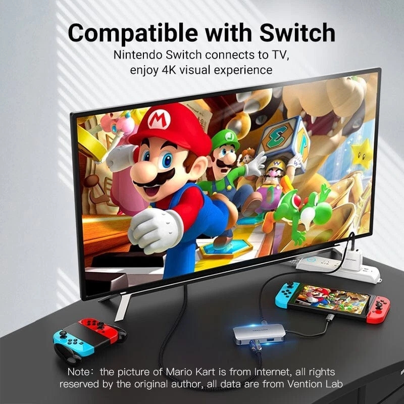 Type C To HDMI Cable Adapter 4K 100W in 1 Type C To VGA 3.0 USB C PD HUB - Image 7