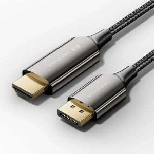 Premium Vention HDMI Male 8K to Displayport Male 30Hz Video Cable 3D HDR VRR