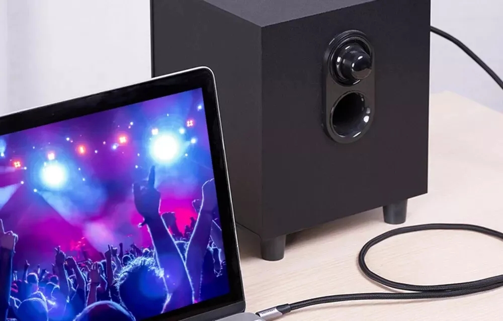 6.35mm TRS Cable Nylon Braid 1/4" Stereo Jack Male to Male Balanced Audio Lead - Image 4