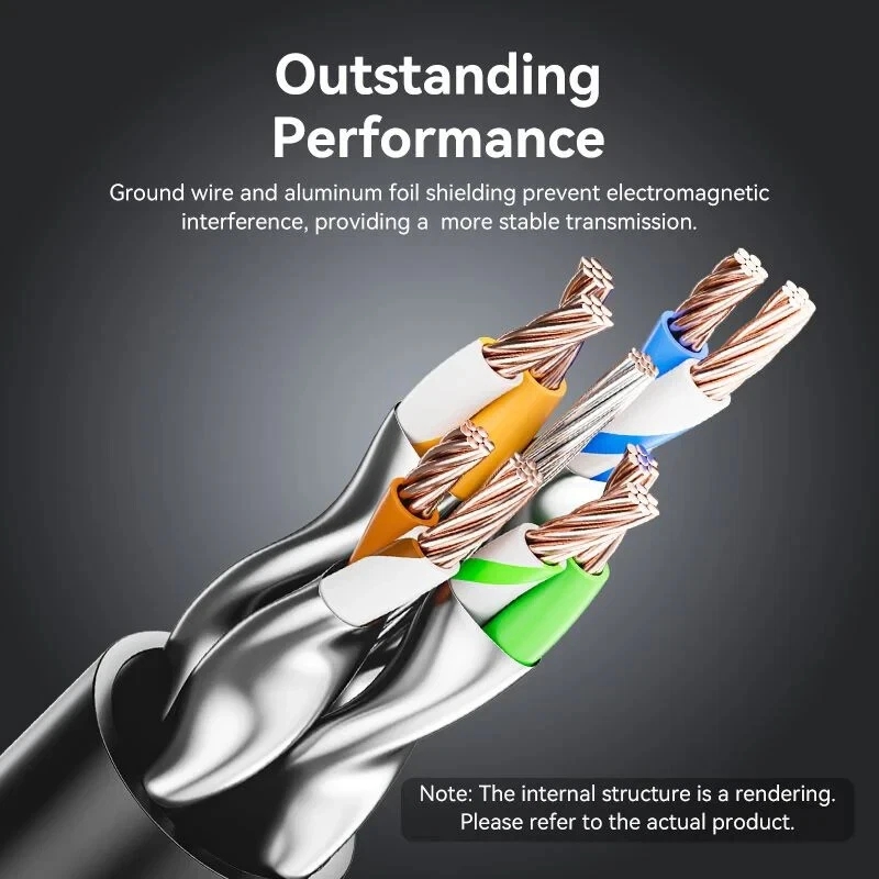 RJ45 Ethernet Network LAN Cable Cat5e Right Angled Patch Lead Internet 2m-5m - Image 9