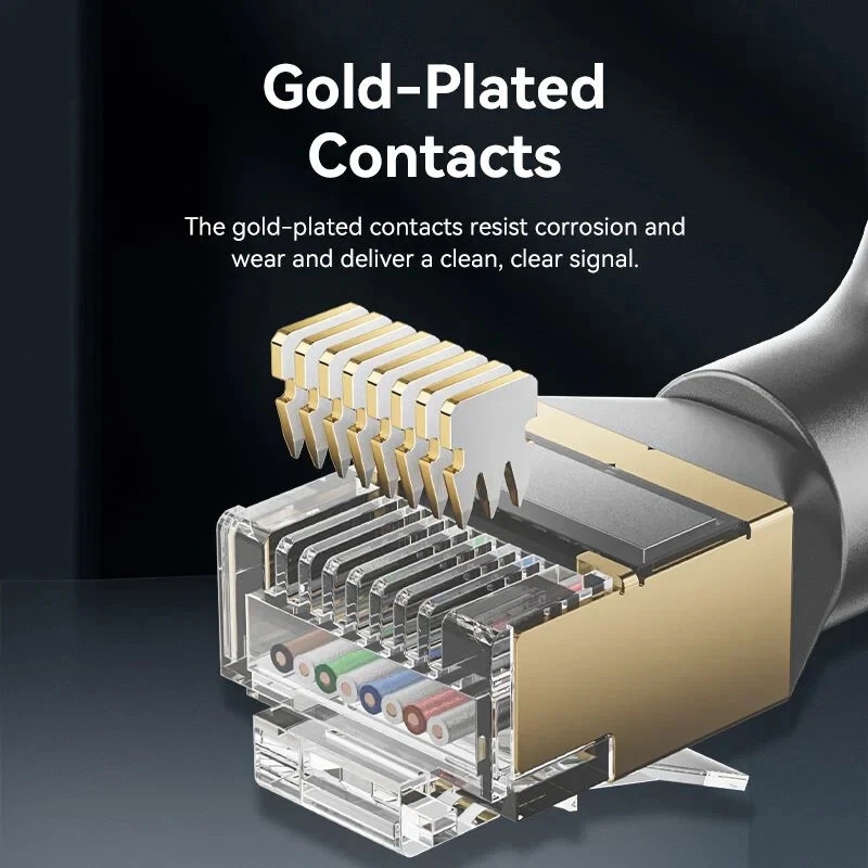 RJ45 Ethernet Network LAN Cable Cat5e Right Angled Patch Lead Internet 2m-5m - Image 10