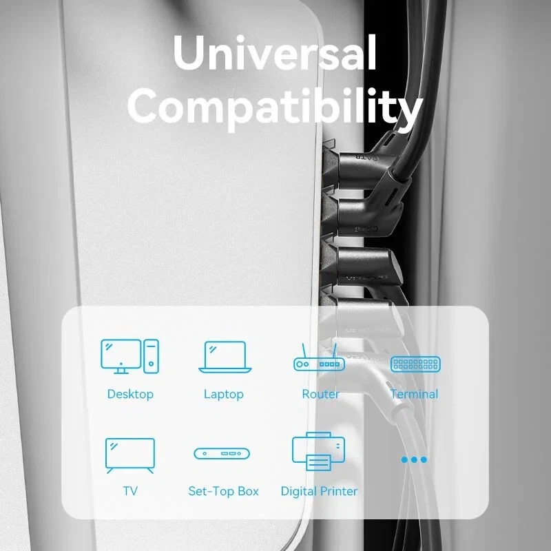 RJ45 Ethernet Network LAN Cable Cat5e Right Angled Patch Lead Internet 2m-5m - Image 13