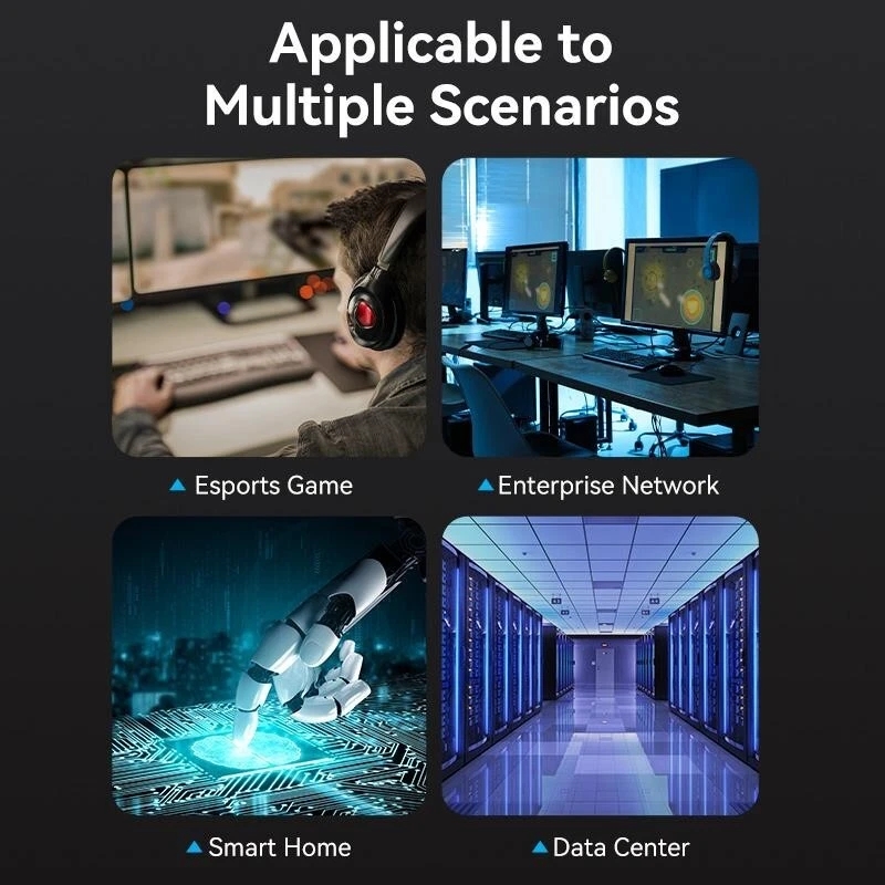 RJ45 Ethernet Network LAN Cable Cat5e Right Angled Patch Lead Internet 2m-5m - Image 14