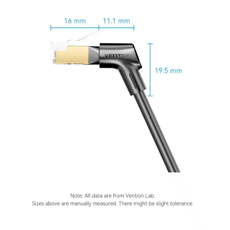 RJ45 Ethernet Network LAN Cable Cat5e Right Angled Patch Lead Internet 2m-5m - Image 17