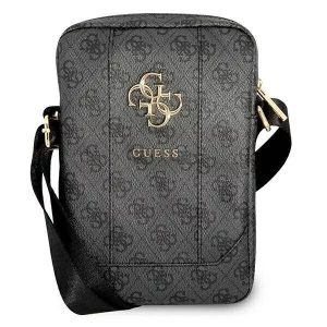 Guess Shoulder Bag 10" Grey 4G Metal Logo Adjustable Strap for Table Phone