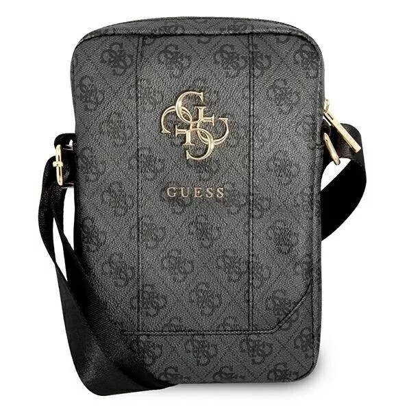 Guess Shoulder Bag 10" Grey 4G Metal Logo Adjustable Strap for Table Phone