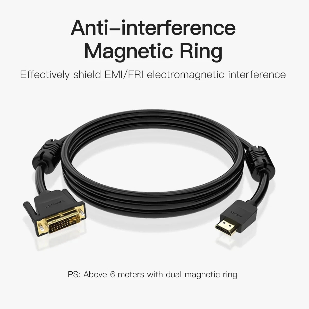 HDMI to DVI Cable DVI-D PC 4K 60H Laptop Monitor TV Adapter Converter Lead - Image 3