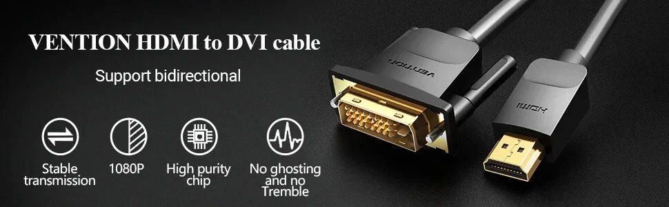 HDMI to DVI Cable DVI-D PC 4K 60H Laptop Monitor TV Adapter Converter Lead - Image 10