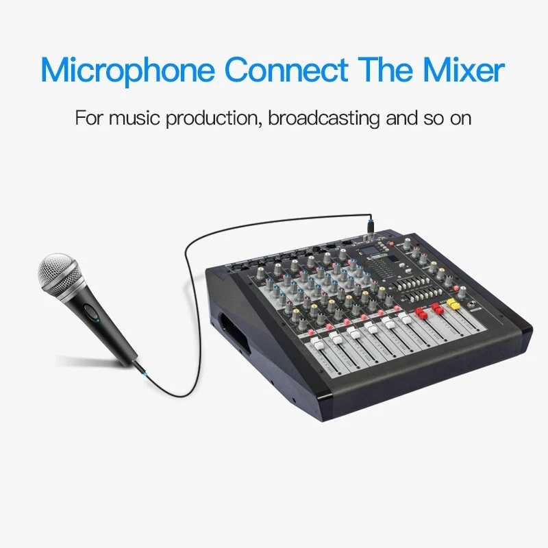 Male XLR to TRS Stereo 6.35mm Jack Low Noise Balanced Microphone Patch Cable 1m - Image 8