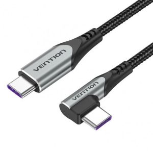 90 Degree Data Right Angle PD 100W Fast Charging USB C to USB Type C Cable 2M