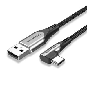 USB A to USB C Right Angle Cable 6A 100W USB to USB C Charger Cable Fast Charge