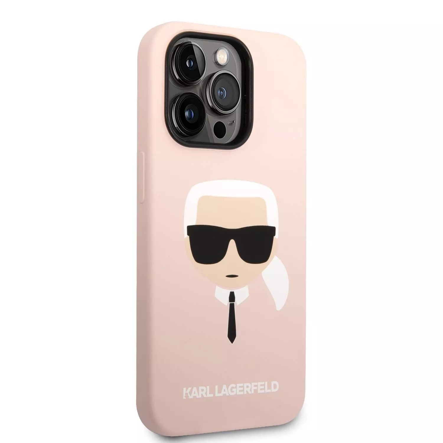 Genuine Karl Lagerfeld Karl Head MagSafe Silicone Case For iPhone 14 Pro Pink - Image 2