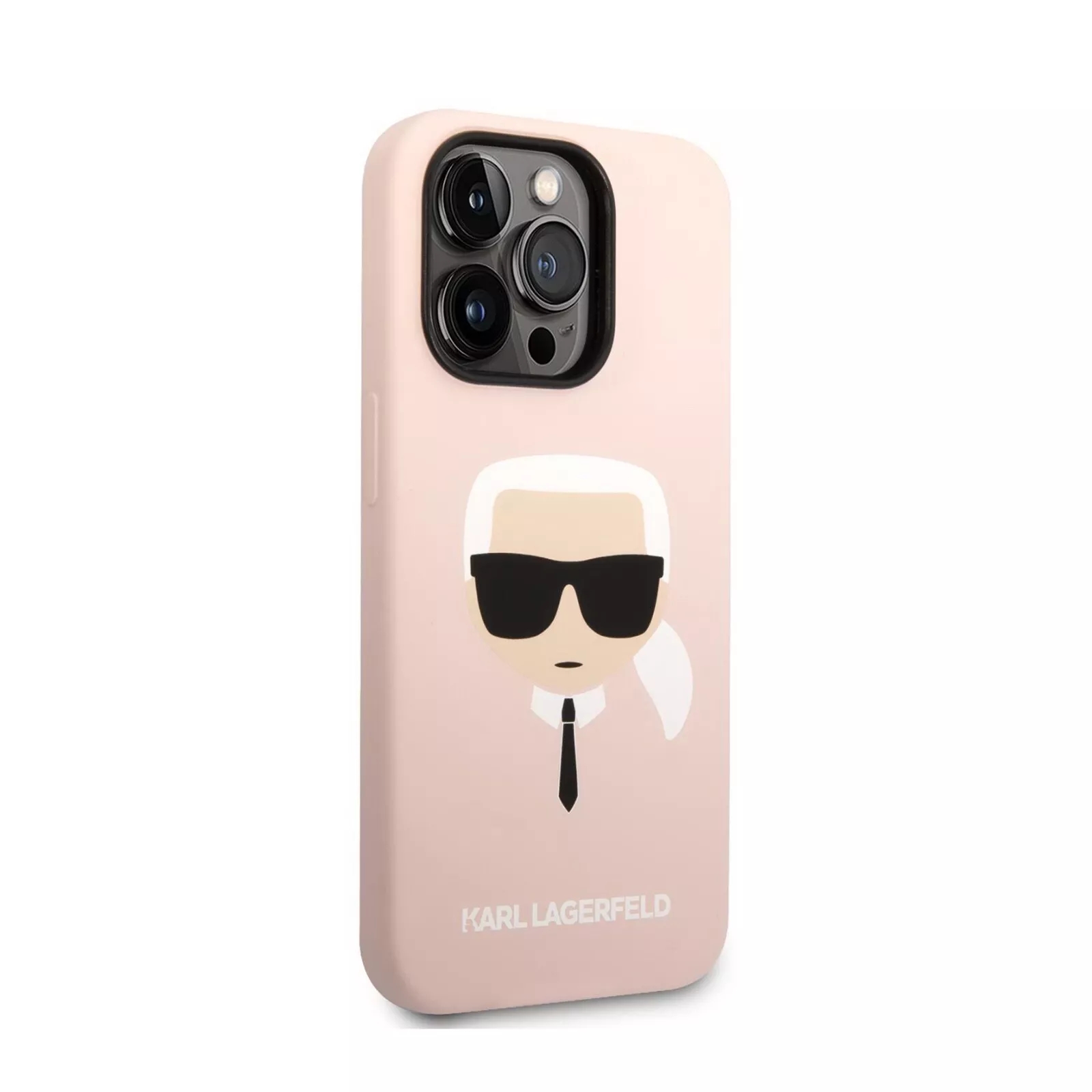 Genuine Karl Lagerfeld Karl Head MagSafe Silicone Case For iPhone 14 Pro Pink - Image 4