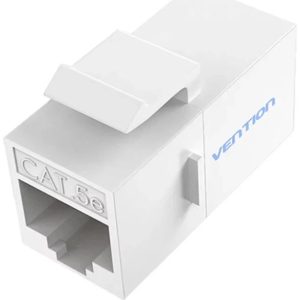 Cat5e Unshielded Keystone Coupler, White Networking