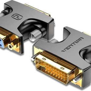 DVI-D to VGA Adapter DVI 24+1 Male SVGA 15 Pin Female Converter for PC Laptop UK
