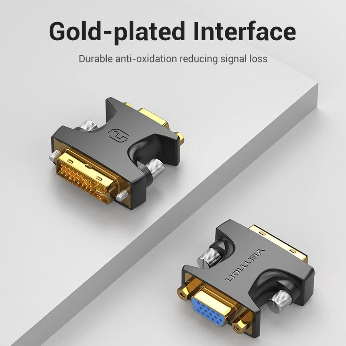 DVI-D to VGA Adapter DVI 24+1 Male SVGA 15 Pin Female Converter for PC Laptop UK - Image 12