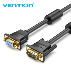 VGA EXTENSION Cable MALE TO FEMALE SVGA PC to Monitor Lead TRIPLE SHIELDED 15pin