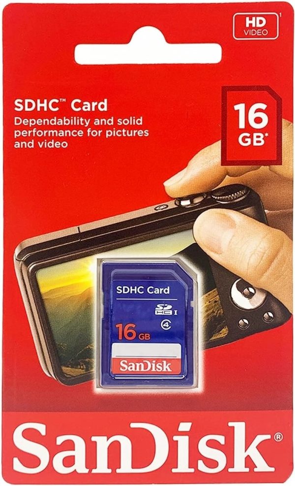 SanDisk SDHC 16 GB Class 4 - SDHC Card - (SDSDB-016G-B35)