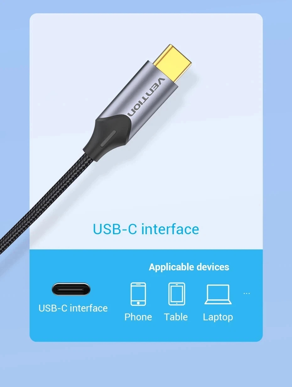 USB-C to 2 x RCA Male Audio Cable Stereo Speaker Amplifier Y Splitter 1.5m - Image 5
