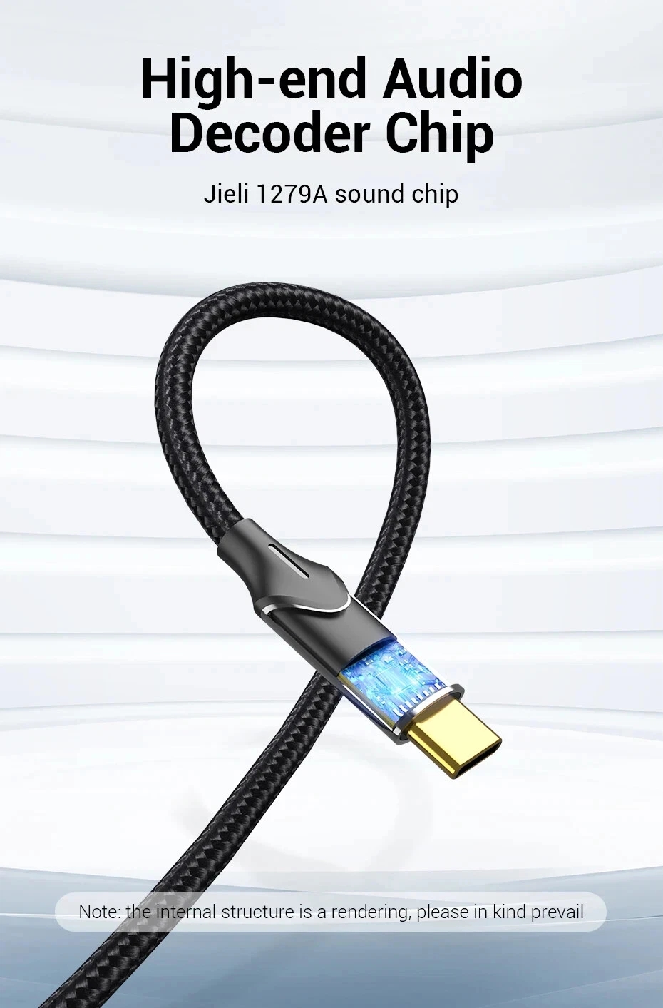 USB-C to 2 x RCA Male Audio Cable Stereo Speaker Amplifier Y Splitter 1.5m - Image 6