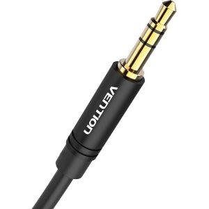 Slim 3.5mm Stereo Jack Male to Male Headphone Aux Audio Gold 0.5m 50cm Vention