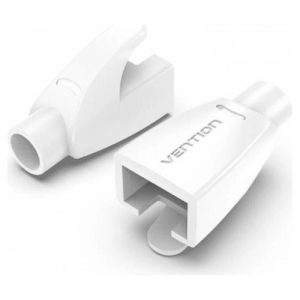 Pack Of 50 White Colour RJ45 Snagless Network Cable Plug Hoods Boots CAT5e CAT6