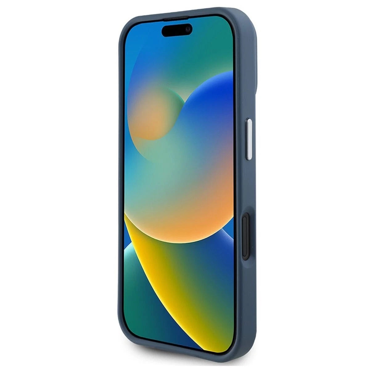 Genuine Guess 4G Metal Logo MagSafe Impact Protection Case for iPhone 16 Blue - Image 5