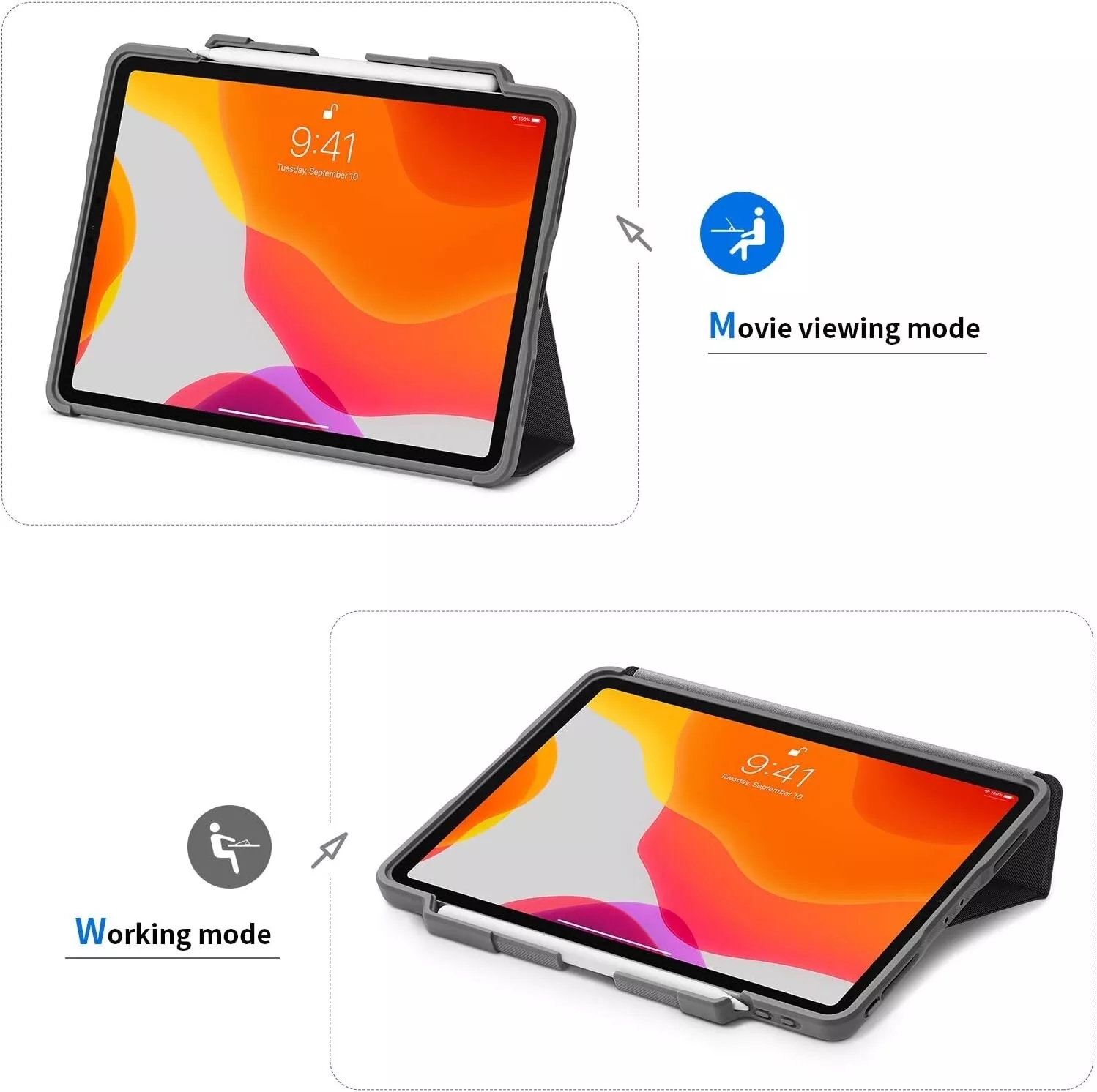 STM Rugged Case Plus Stand Case for Apple iPad Pro 12.9 3rd 4th Gen - Image 3