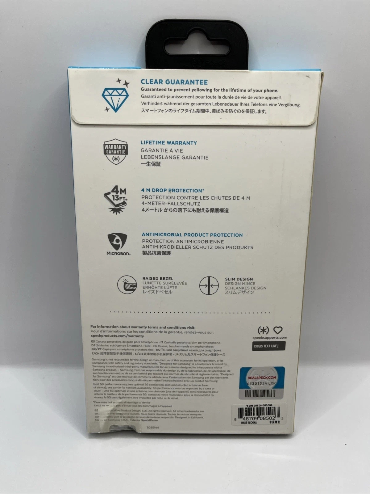 Speck Products Presidio Perfect-Clear Samsung Galaxy S20 Ultra Case, Clear/Clear - Image 2