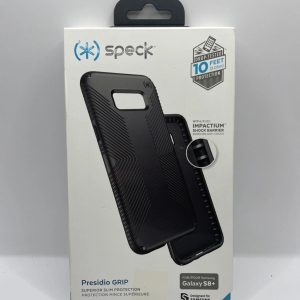 Genuine Speck Presidio Grip Impact Case Cover for Samsung Galaxy S8+ Black