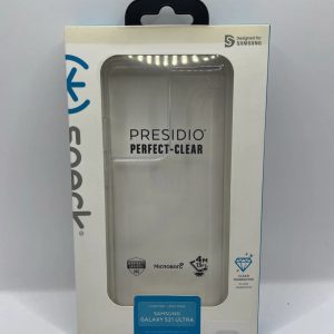 Speck Products Presidio Perfect-Clear Samsung Galaxy S21 Ultra Case Cover Clear