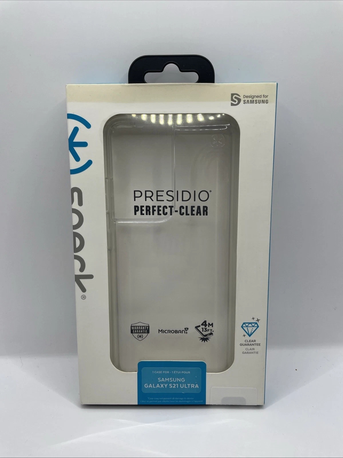Speck Products Presidio Perfect-Clear Samsung Galaxy S21 Ultra Case Cover Clear