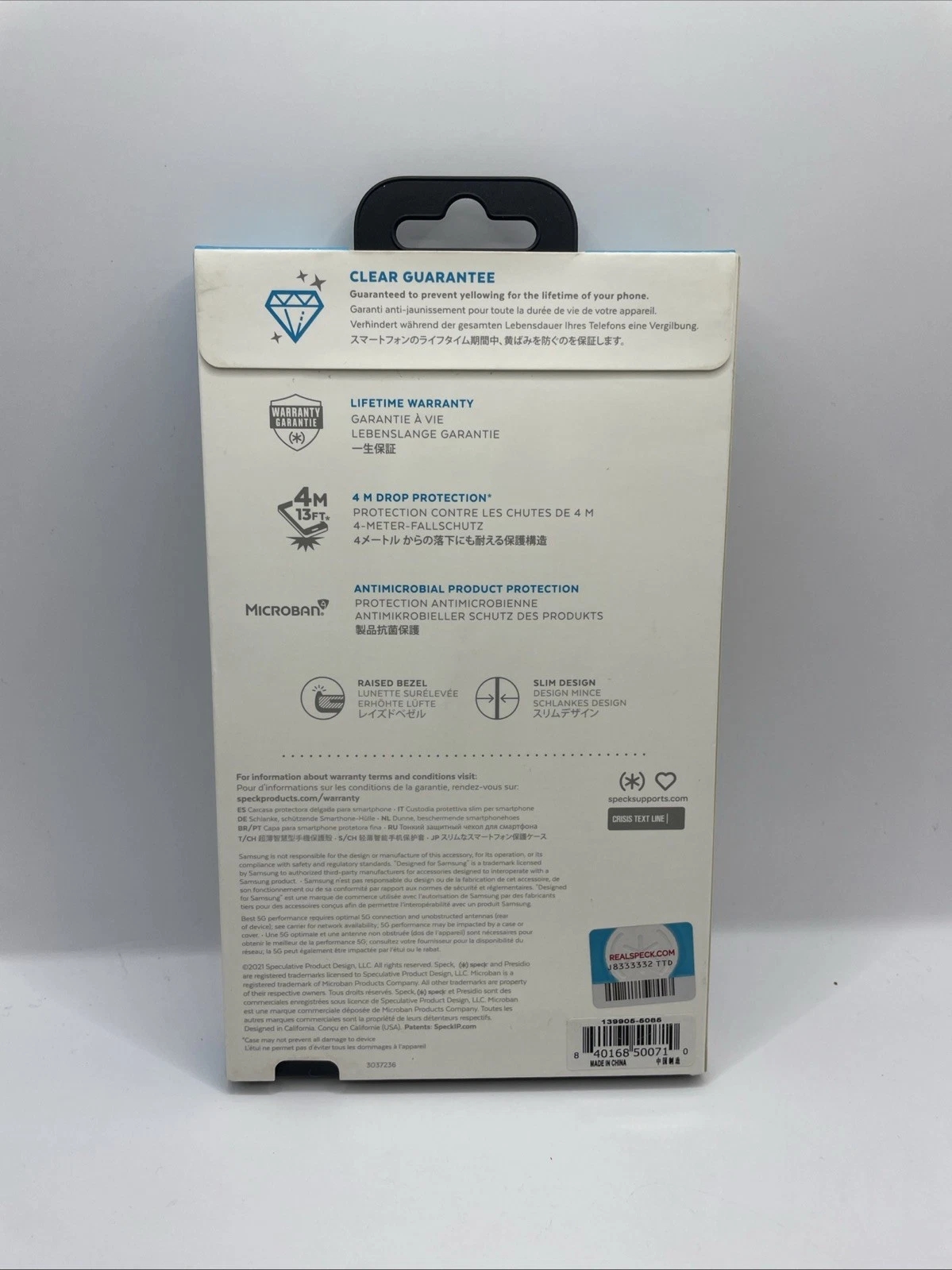 Speck Products Presidio Perfect-Clear Samsung Galaxy S21 Ultra Case Cover Clear - Image 2