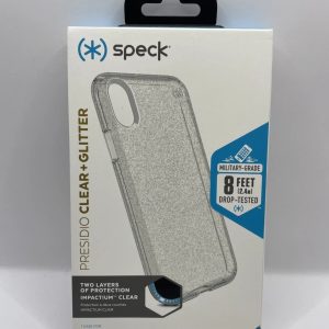 Speck Presidio Clear Glitter Tough Impact Case For iPhone XS & iPhone X